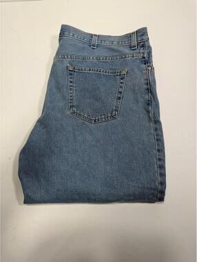 Basic Editions Jeans Mens 48x29 Light Wash Denim Relaxed Fit Big & Tall